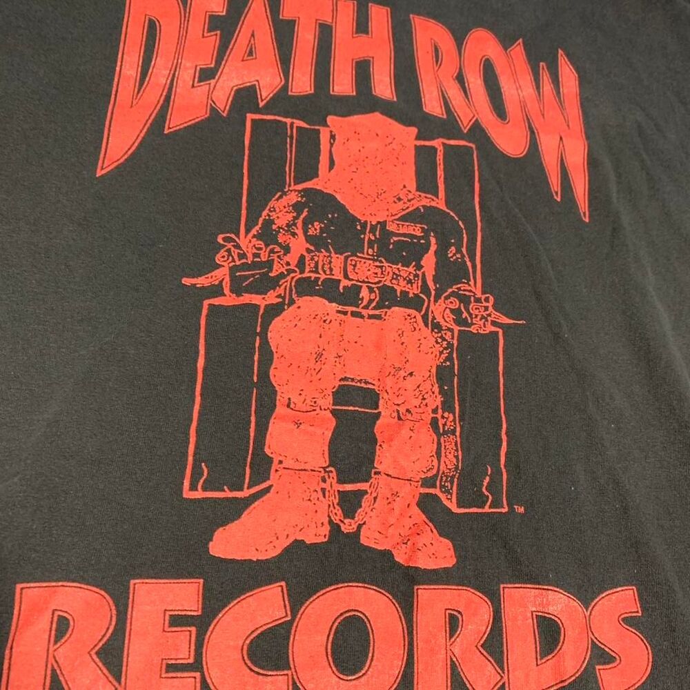 Death Row Records black t-shirt size XL